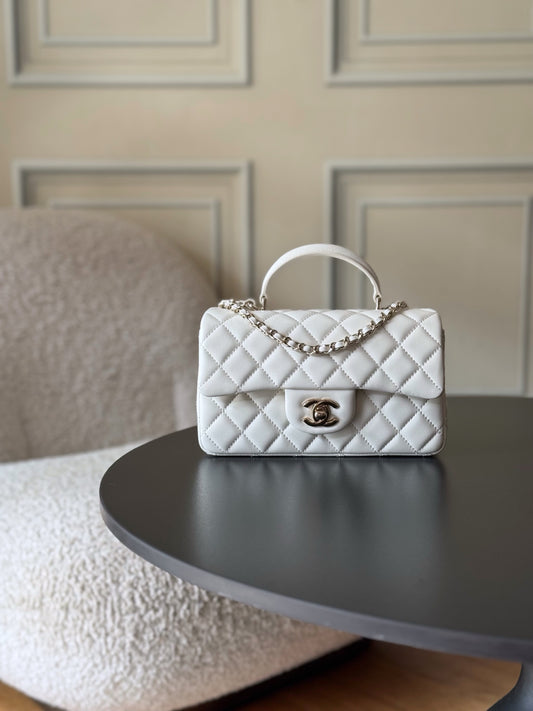 CHNL - Mini Flip Bag - White